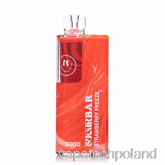 Vape Pen Batonik Cukrowy SB8000 Jednorazowe Mrożone Truskawki